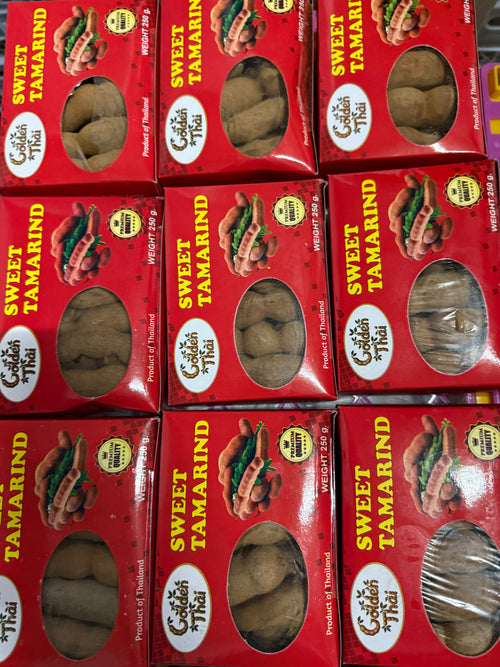 Sweet Tamarind 250g - Golden Thai boxes top view