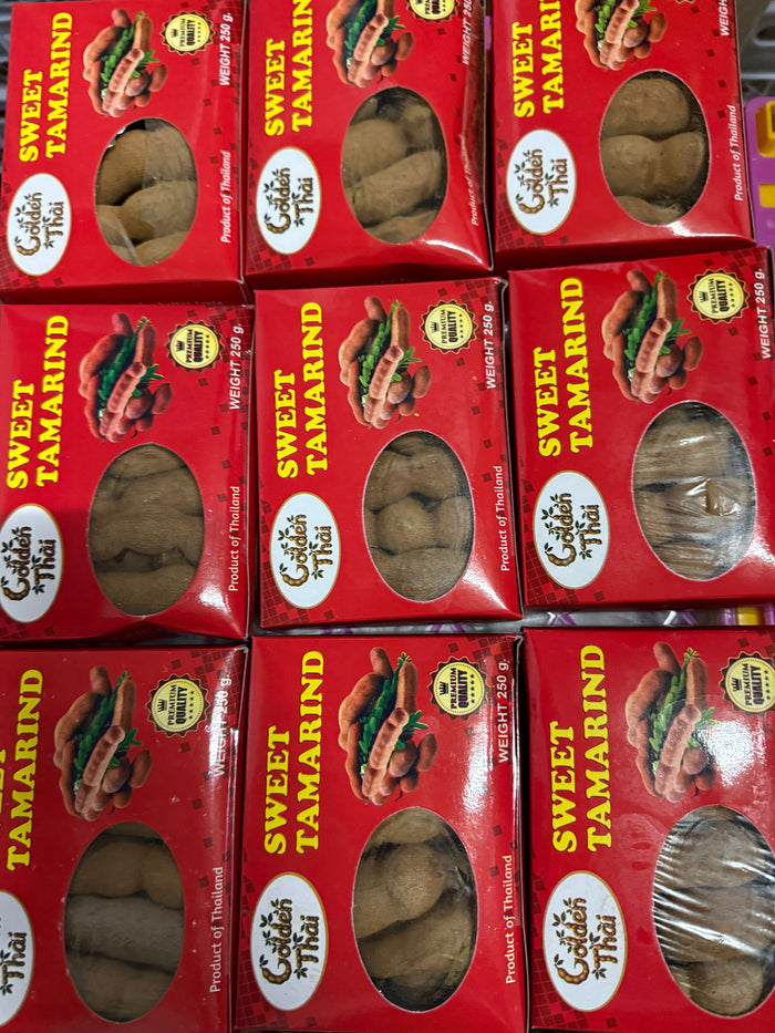 Sweet Tamarind 250g - Golden Thai boxes top view